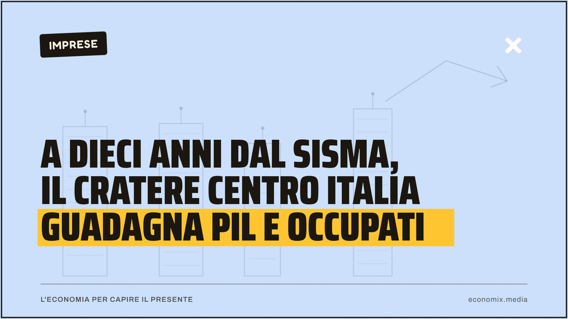 A dieci anni dal sisma, il cratere centro Italia guadagna Pil e occupati: immagine in evidenza per Economix