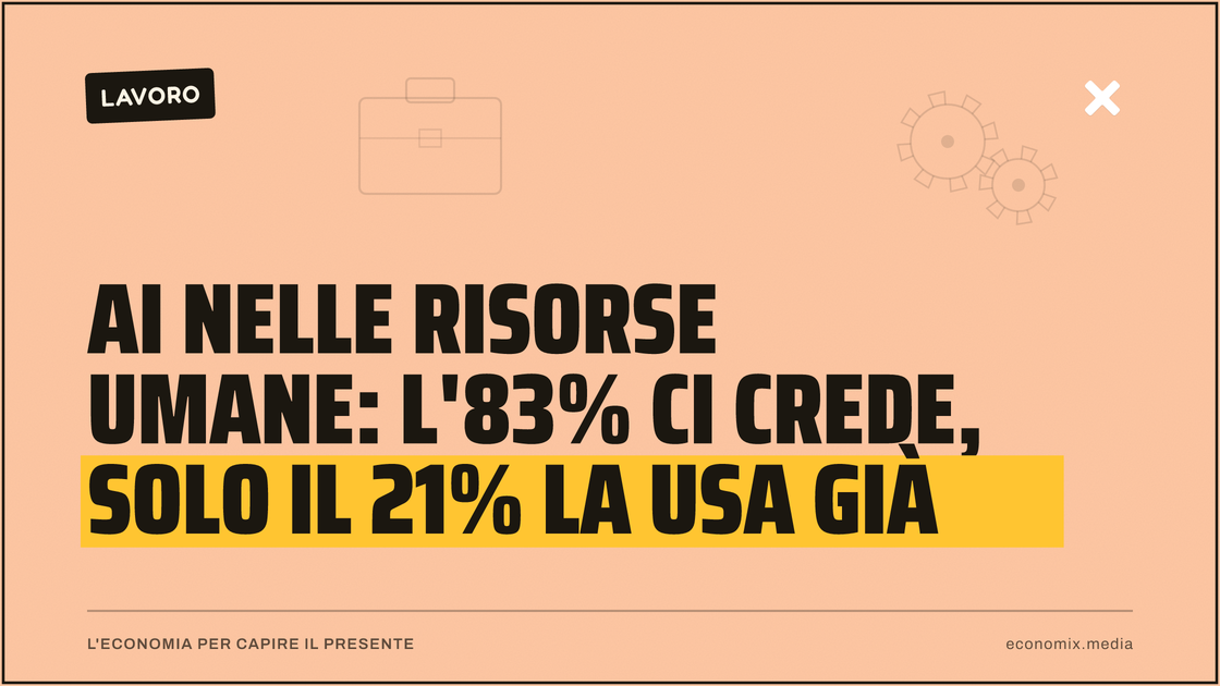Ai nelle risorse umane: l'83% ci crede, solo il 21% la usa già: immagine in evidenza per Economix