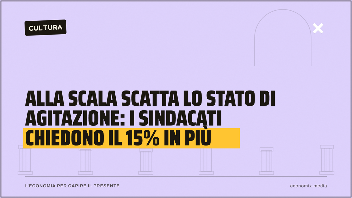 Alla Scala scatta lo stato di agitazione: i sindacati chiedono il 15% in più: immagine in evidenza per Economix