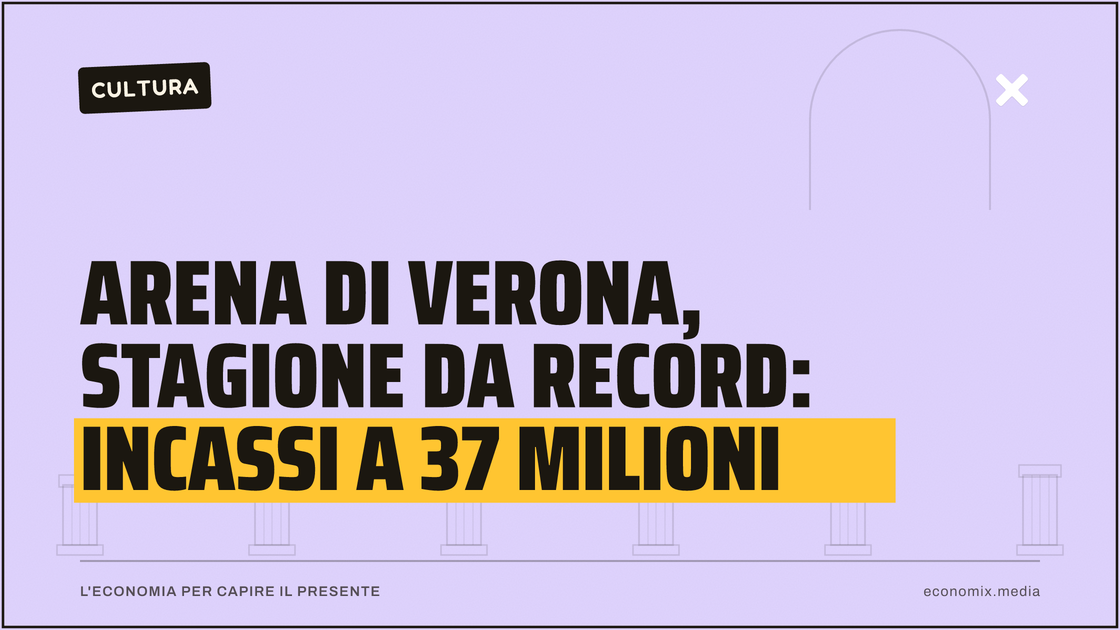 Arena di Verona, stagione da record: incassi a 37 milioni: immagine in evidenza per Economix