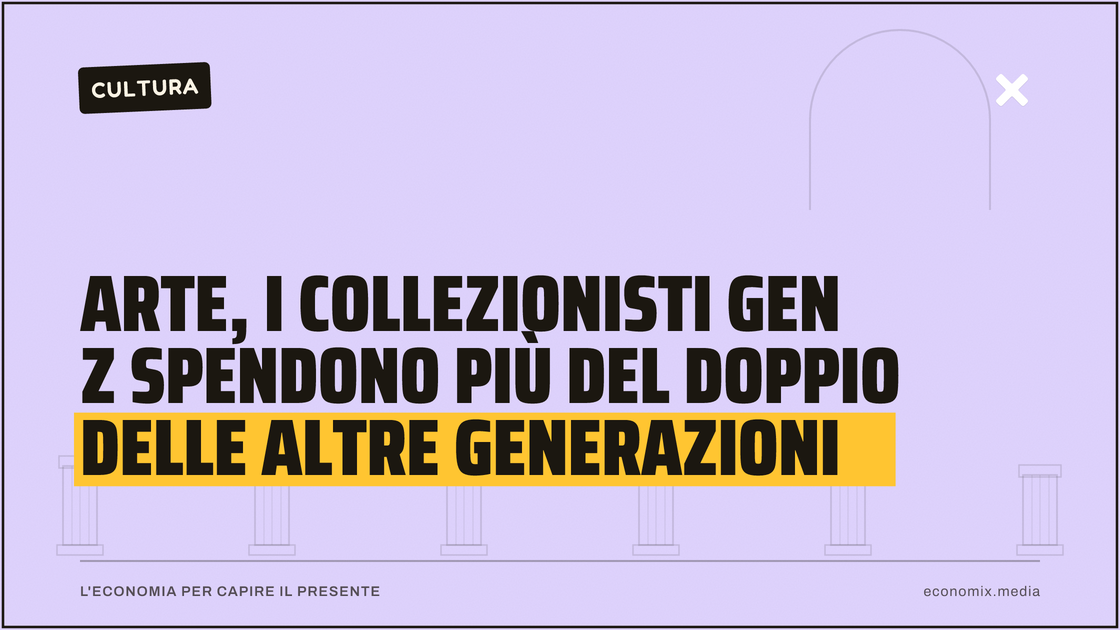 Arte, i collezionisti Gen Z spendono più del doppio delle altre generazioni: immagine in evidenza per Economix