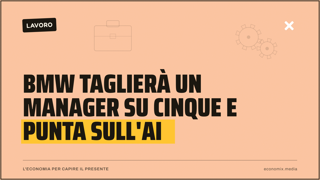 BMW taglierà un manager su cinque e punta sull'AI: immagine in evidenza per Economix