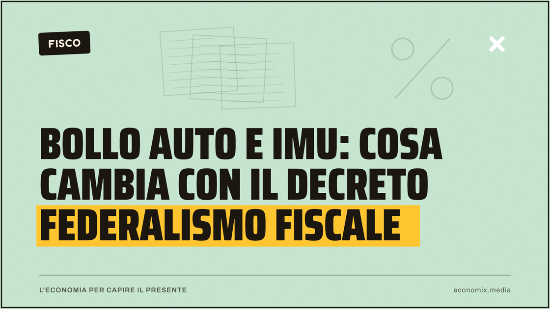 Bollo auto e Imu: cosa cambia con il decreto federalismo fiscale: immagine in evidenza per Economix