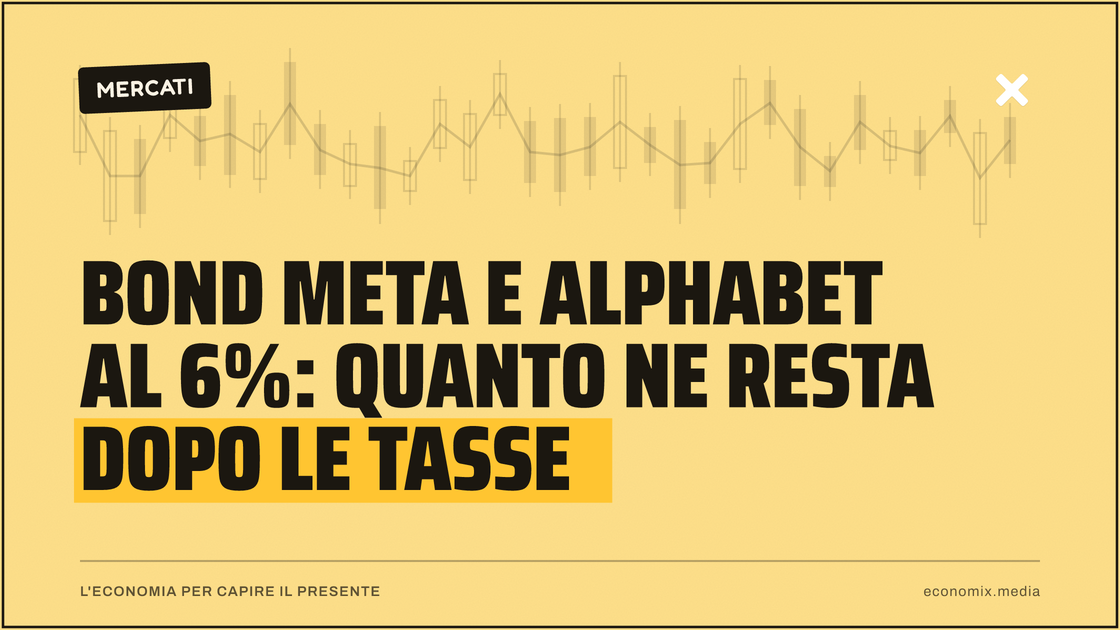 Bond Meta e Alphabet al 6%: quanto ne resta dopo le tasse: immagine in evidenza per Economix