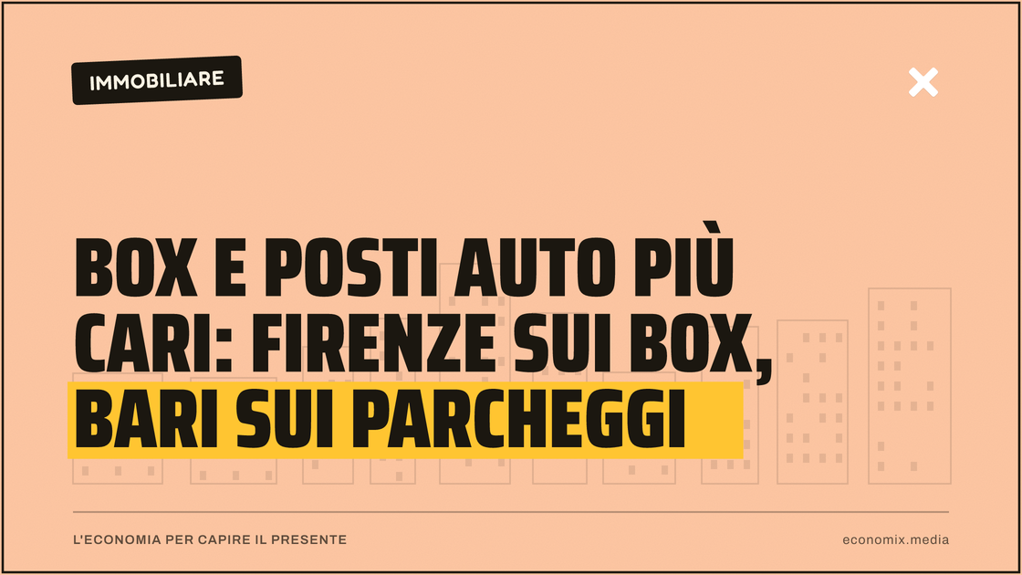 Box e posti auto più cari: Firenze sui box, Bari sui parcheggi: immagine in evidenza per Economix