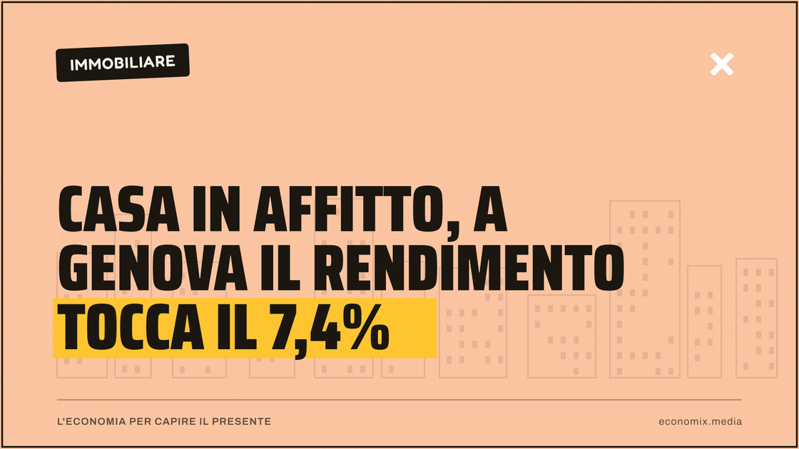 Casa in affitto, a Genova il rendimento tocca il 7,4%: immagine in evidenza per Economix