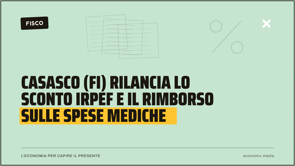 Casasco (FI) rilancia lo sconto Irpef e il rimborso sulle spese mediche: immagine in evidenza per Economix