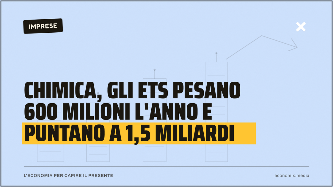 Chimica, gli Ets pesano 600 milioni l'anno e puntano a 1,5 miliardi: immagine in evidenza per Economix