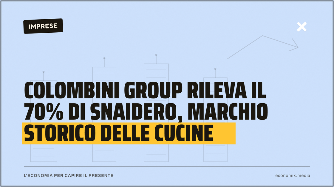 Colombini Group rileva il 70% di Snaidero, marchio storico delle cucine: immagine in evidenza per Economix