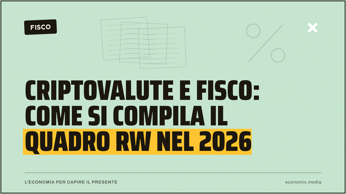 Criptovalute e Fisco: come si compila il Quadro RW nel 2026: immagine in evidenza per Economix