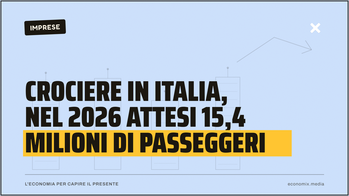 Crociere in Italia, nel 2026 attesi 15,4 milioni di passeggeri: immagine in evidenza per Economix