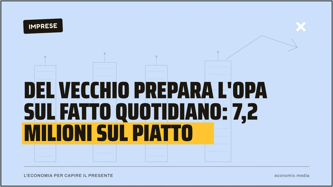 Del Vecchio prepara l'Opa sul Fatto Quotidiano: 7,2 milioni sul piatto: immagine in evidenza per Economix