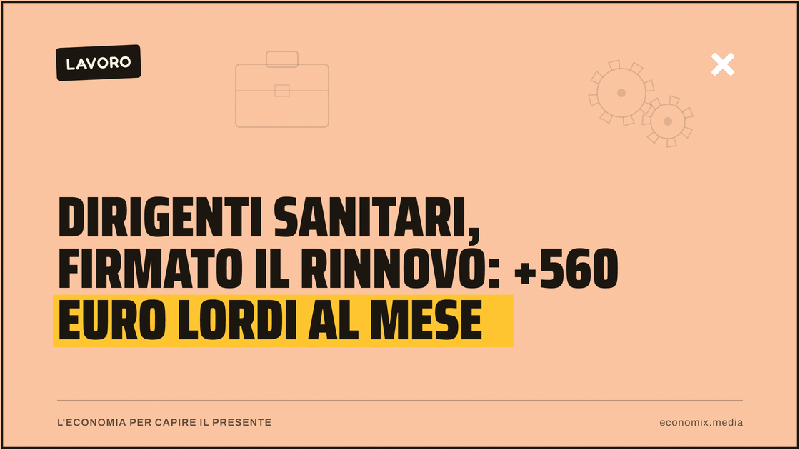 Dirigenti sanitari, firmato il rinnovo: +560 euro lordi al mese: immagine in evidenza per Economix