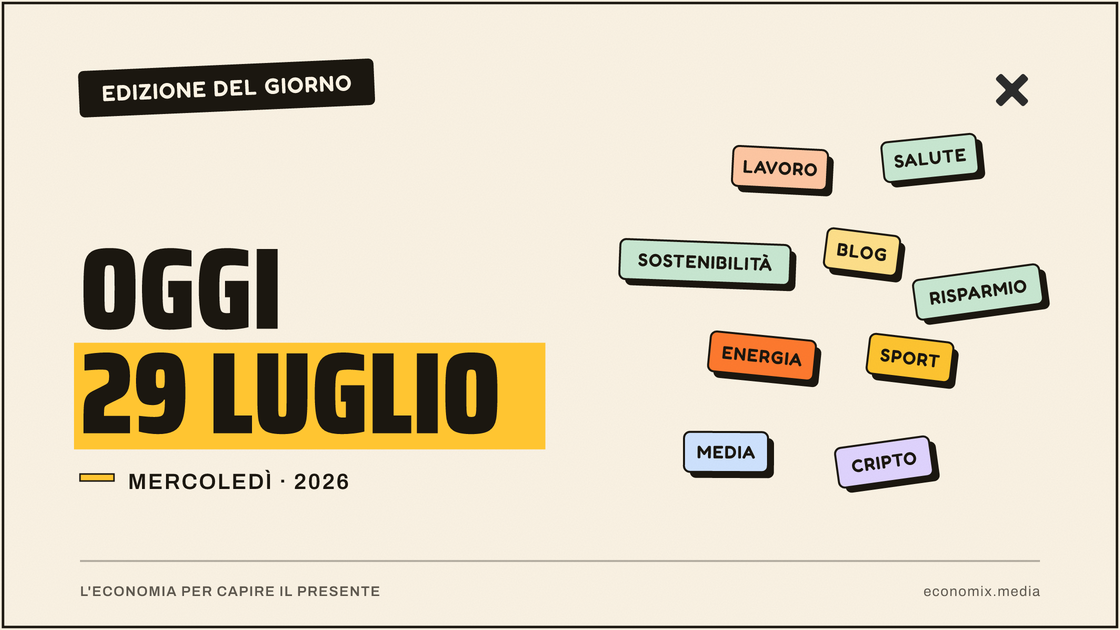 Copertina grafica dell'edizione Economix del 2026-07-29