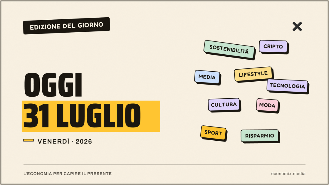 Copertina grafica dell'edizione Economix del 2026-07-31