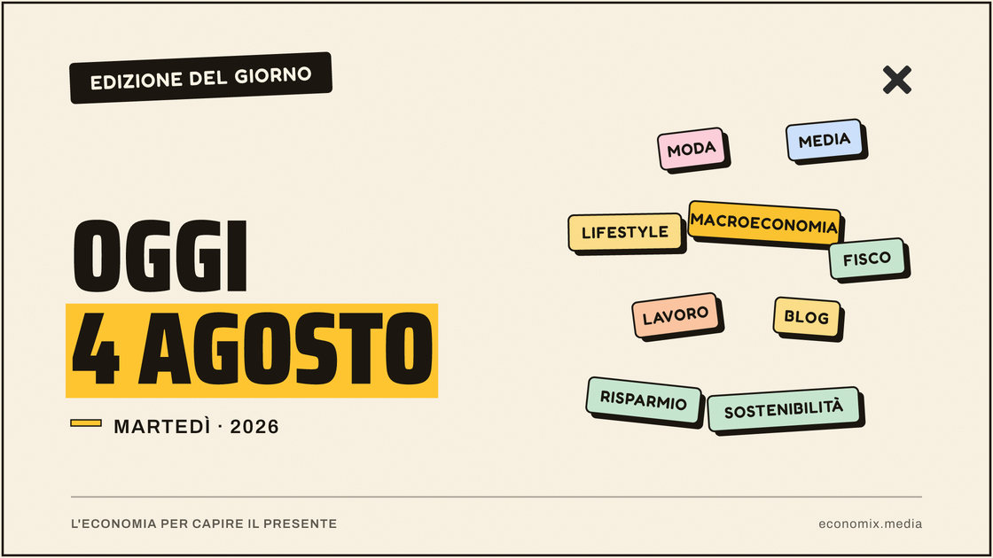 Copertina grafica dell'edizione Economix del 2026-08-04
