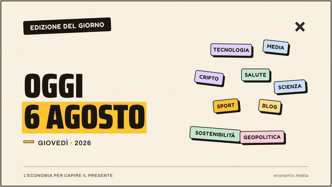 Copertina grafica dell'edizione Economix del 2026-08-06