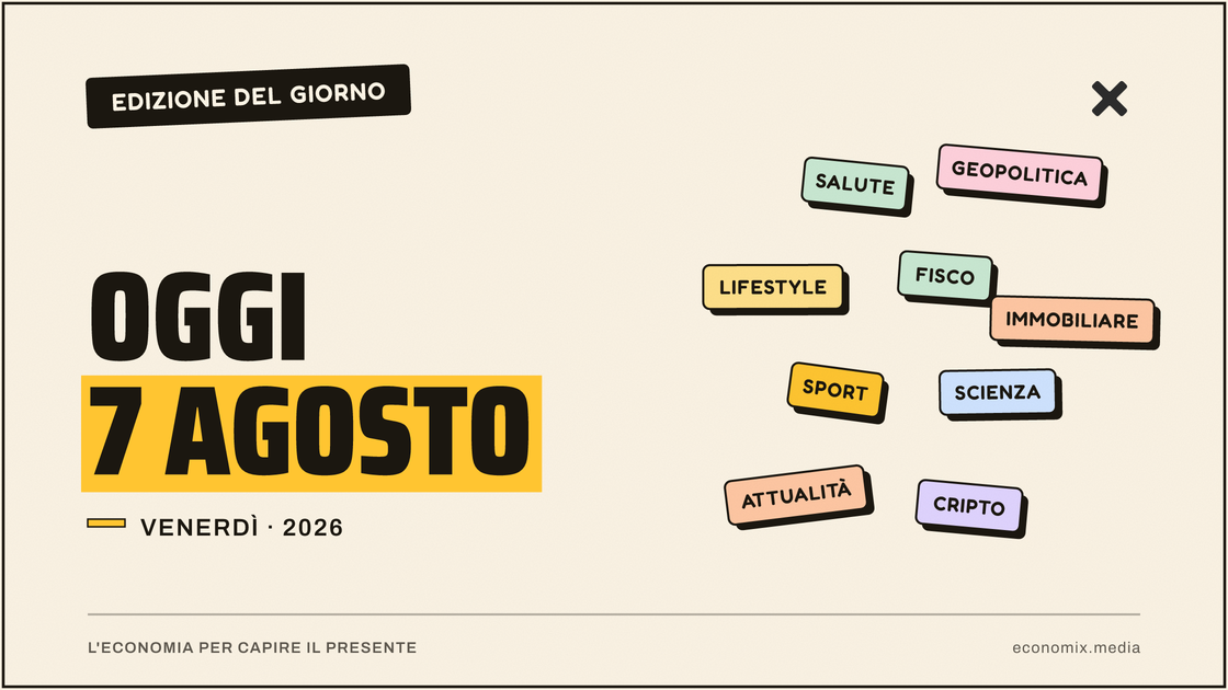 Copertina grafica dell'edizione Economix del 2026-08-07