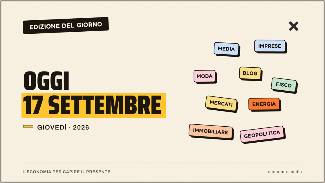 Copertina grafica dell'edizione Economix del 2026-09-17