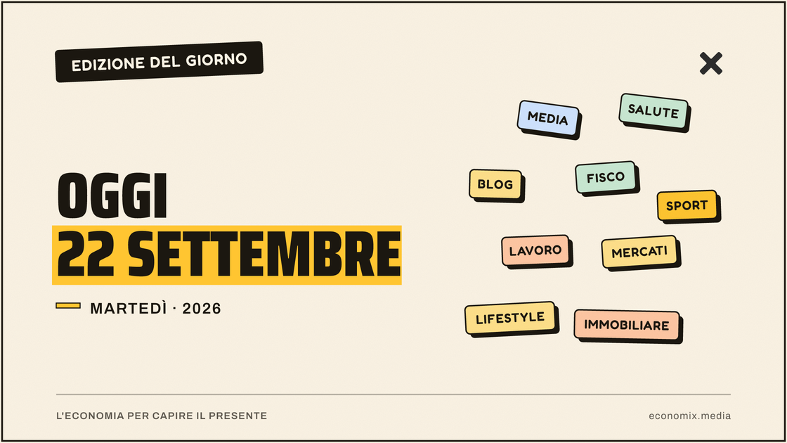 Copertina grafica dell'edizione Economix del 2026-09-22