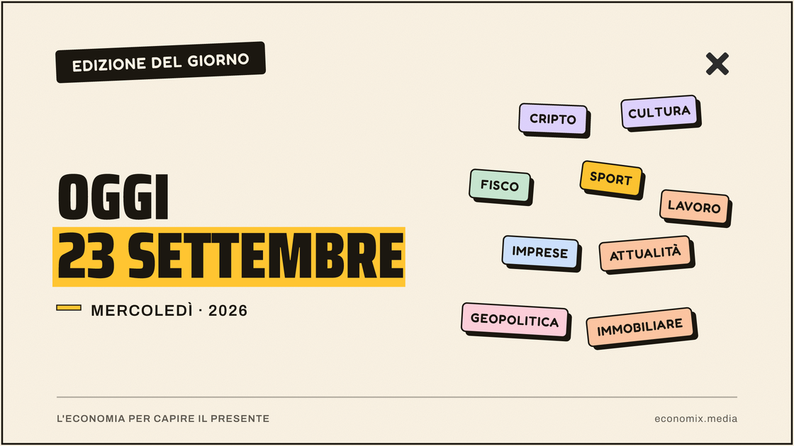 Copertina grafica dell'edizione Economix del 2026-09-23