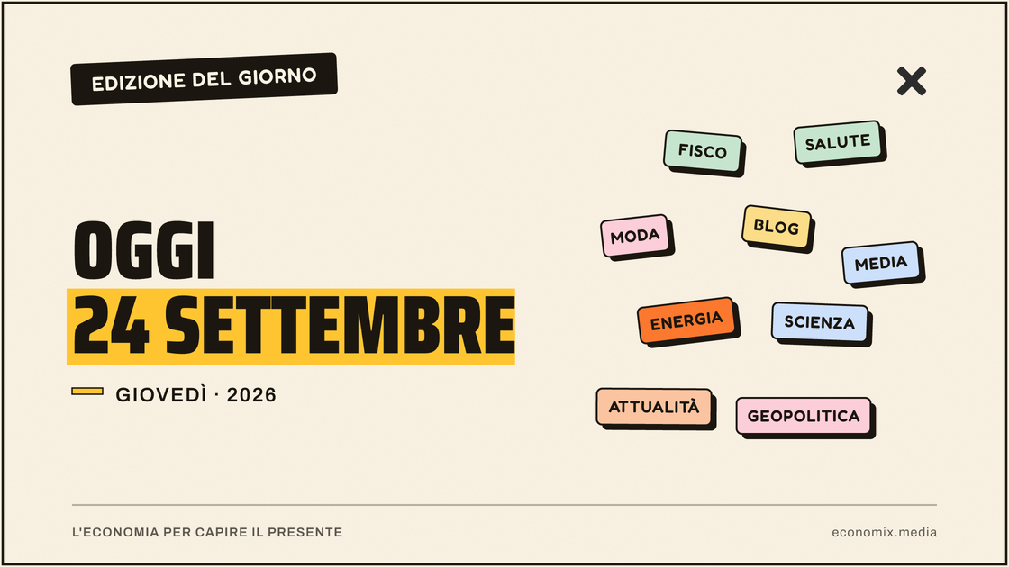 Copertina grafica dell'edizione Economix del 2026-09-24