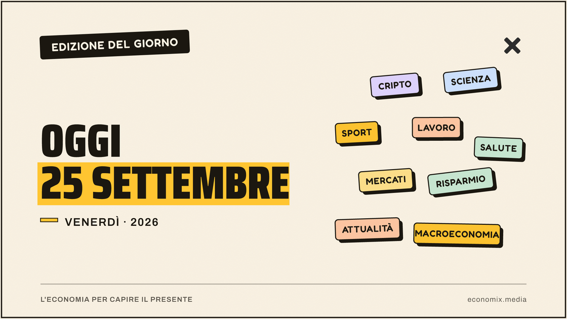 Copertina grafica dell'edizione Economix del 2026-09-25