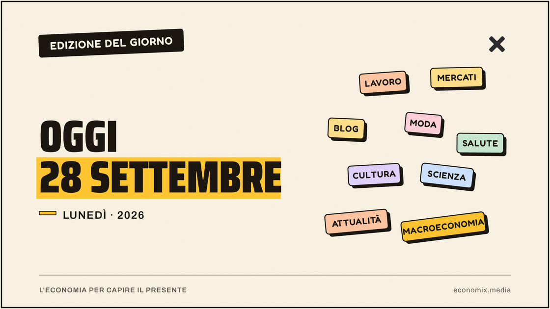 Copertina grafica dell'edizione Economix del 2026-09-28