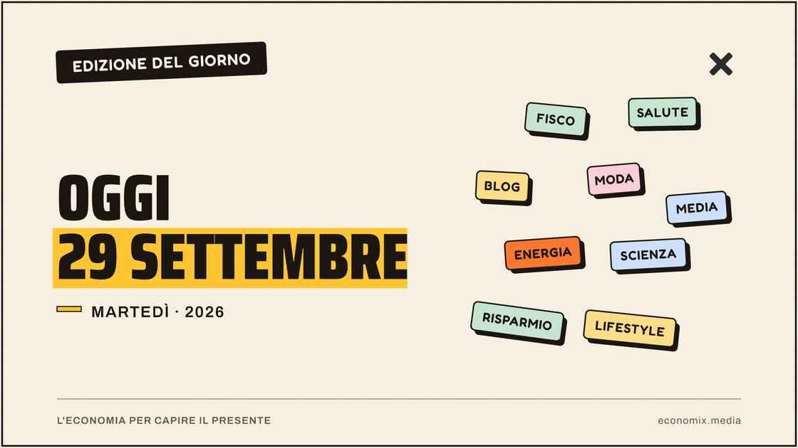 Copertina grafica dell'edizione Economix del 2026-09-29