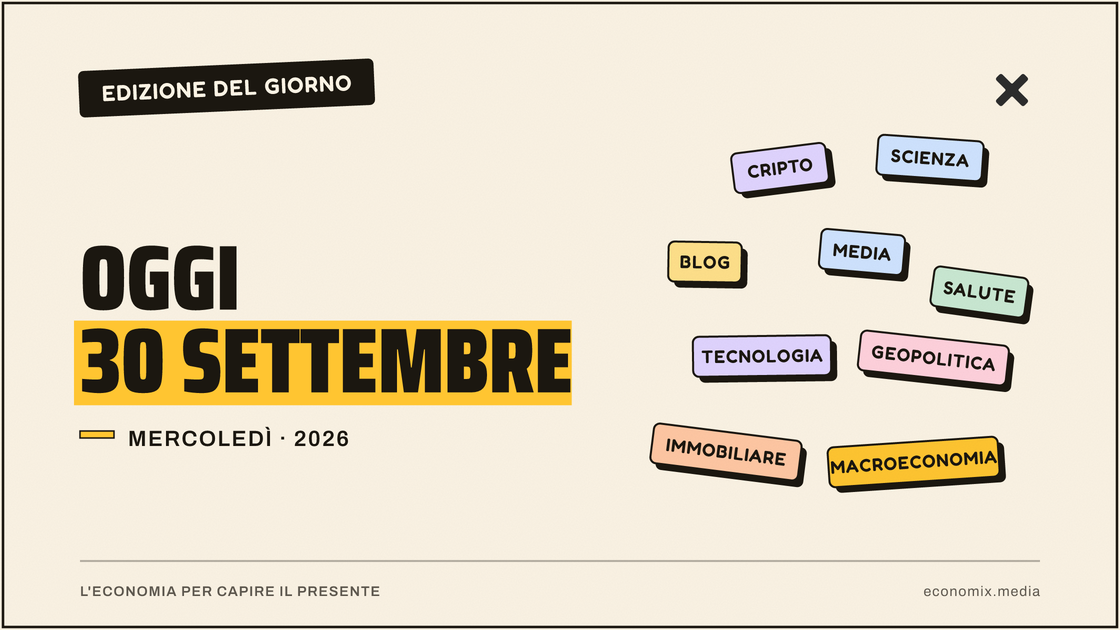 Copertina grafica dell'edizione Economix del 2026-09-30