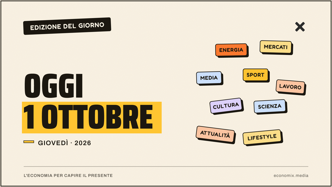 Copertina grafica dell'edizione Economix del 2026-10-01