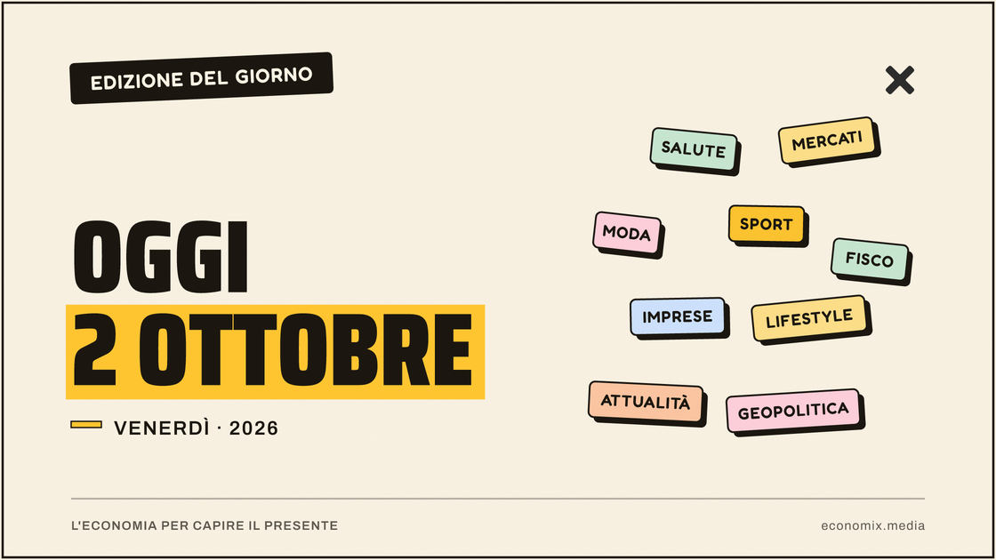Copertina grafica dell'edizione Economix del 2026-10-02