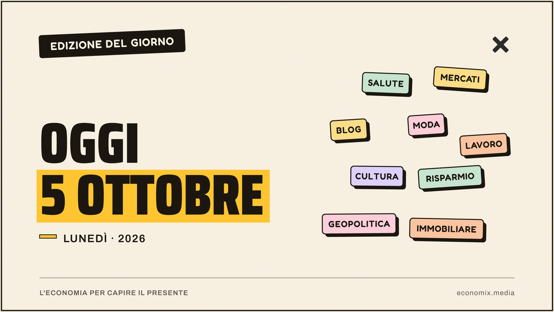 Copertina grafica dell'edizione Economix del 2026-10-05