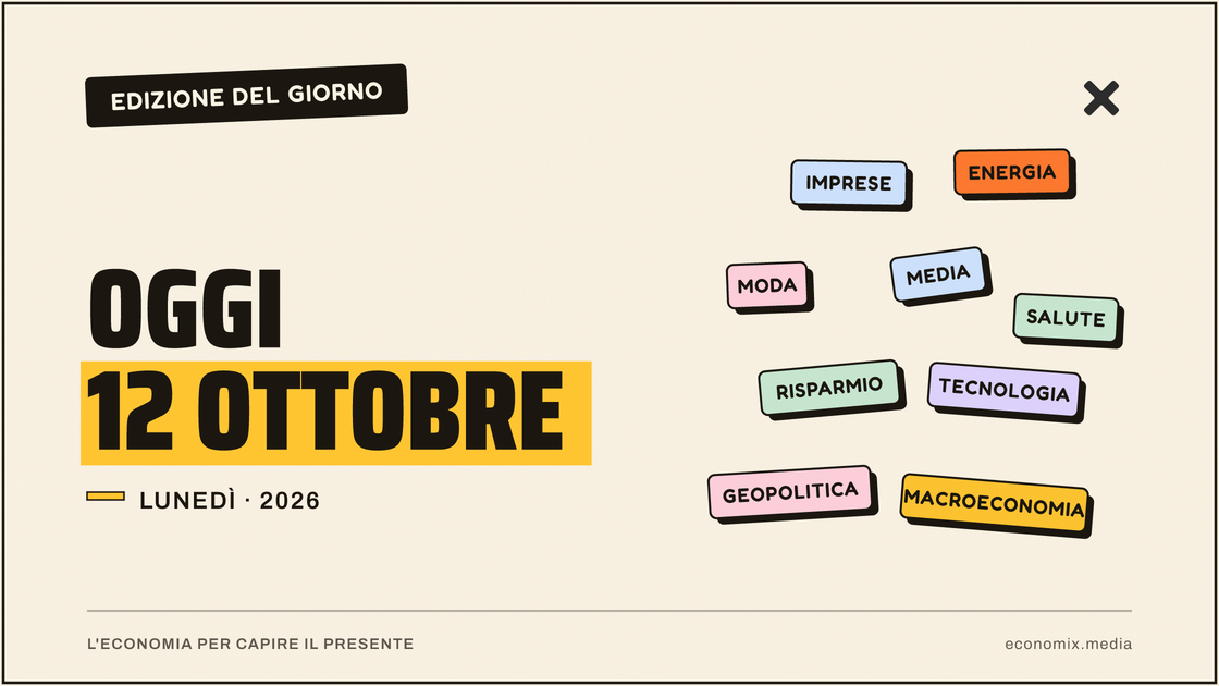 Copertina grafica dell'edizione Economix del 2026-10-12