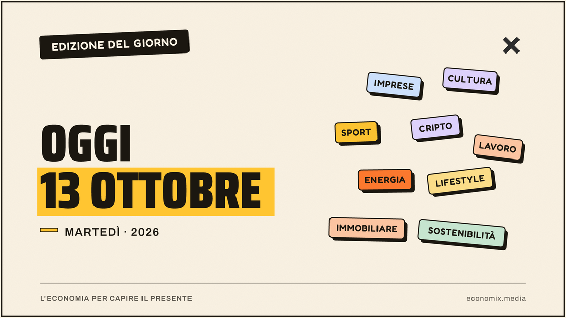 Copertina grafica dell'edizione Economix del 2026-10-13