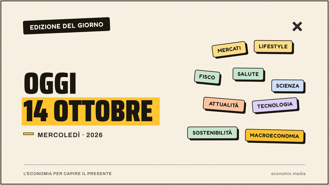 Copertina grafica dell'edizione Economix del 2026-10-14