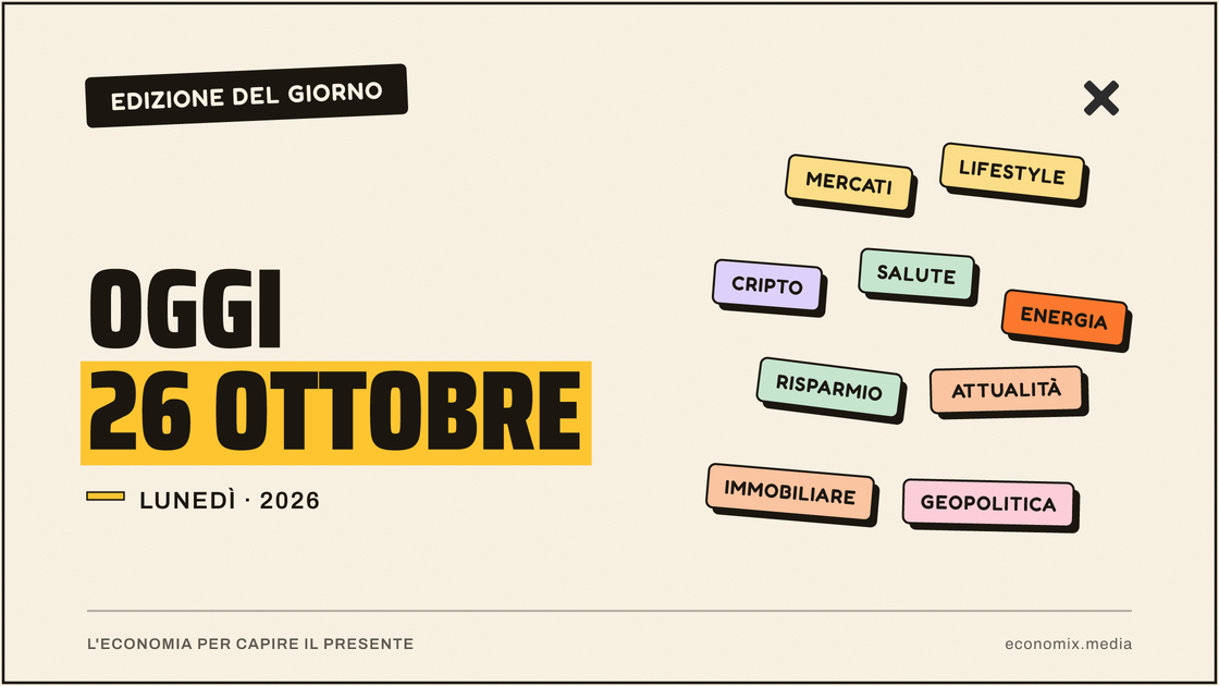 Copertina grafica dell'edizione Economix del 2026-10-26