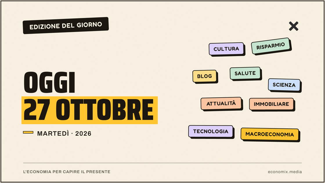Copertina grafica dell'edizione Economix del 2026-10-27