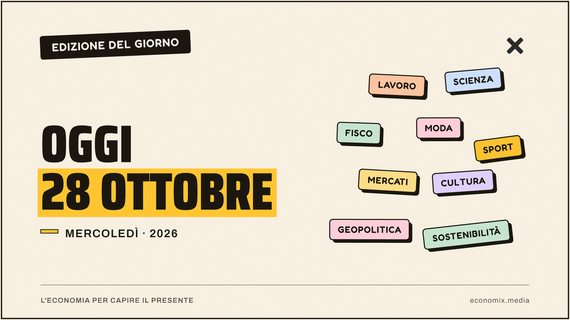Copertina grafica dell'edizione Economix del 2026-10-28