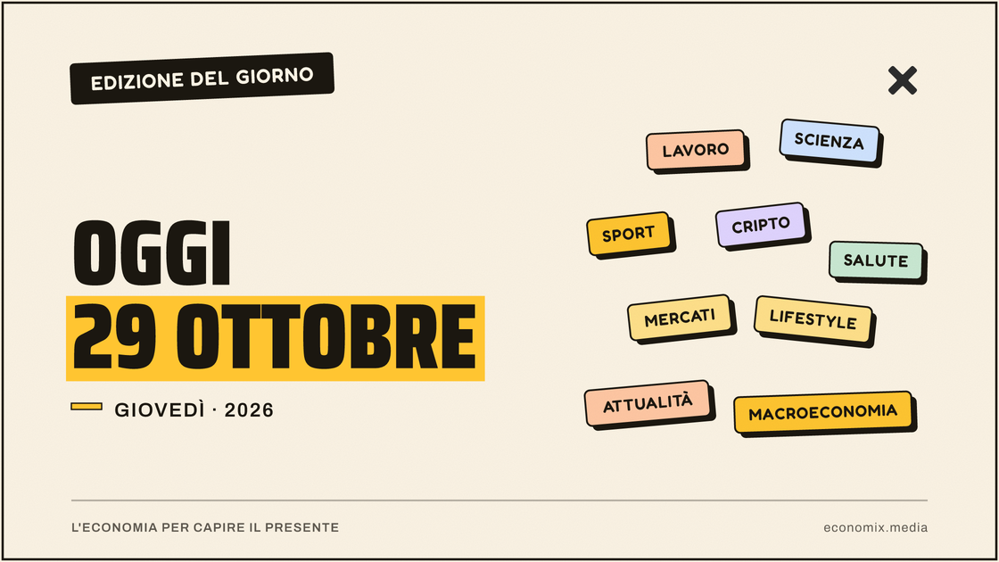 Copertina grafica dell'edizione Economix del 2026-10-29