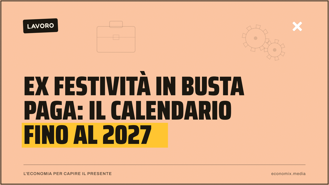 Ex festività in busta paga: il calendario fino al 2027: immagine in evidenza per Economix