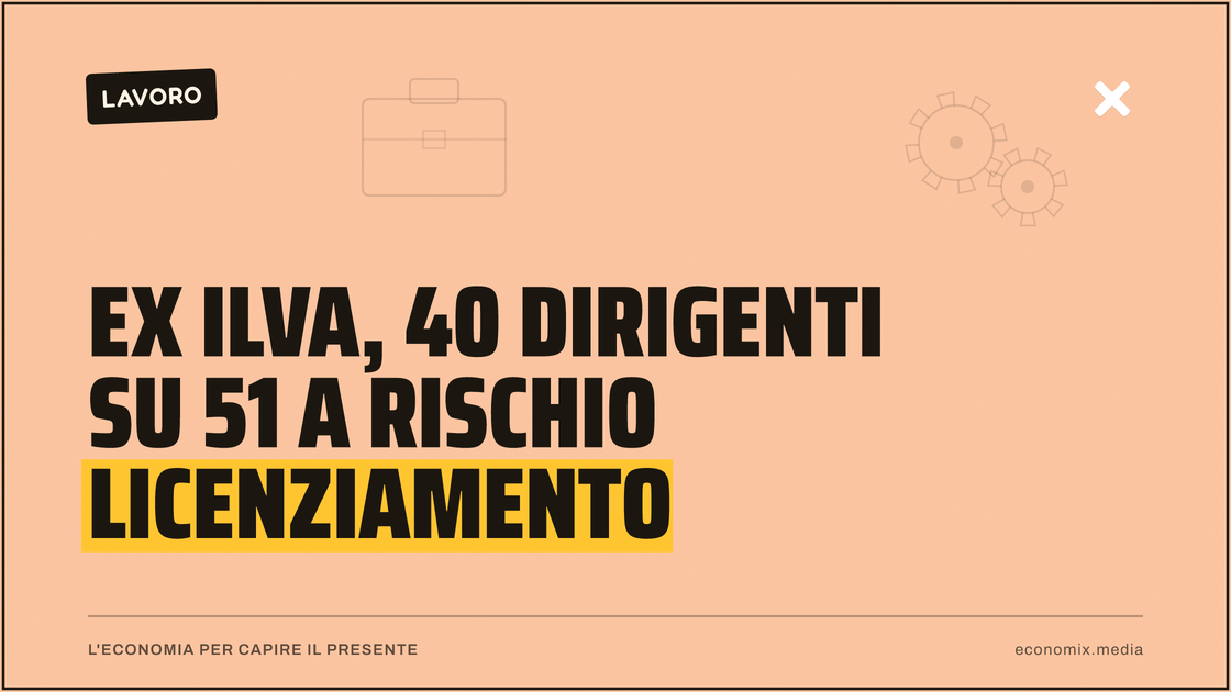 Ex Ilva, 40 dirigenti su 51 a rischio licenziamento: immagine in evidenza per Economix