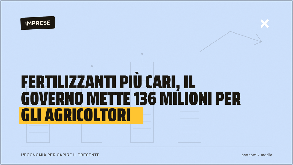 Fertilizzanti più cari, il governo mette 136 milioni per gli agricoltori: immagine in evidenza per Economix