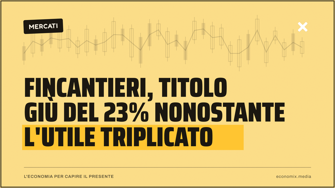 Fincantieri, titolo giù del 23% nonostante l'utile triplicato: immagine in evidenza per Economix