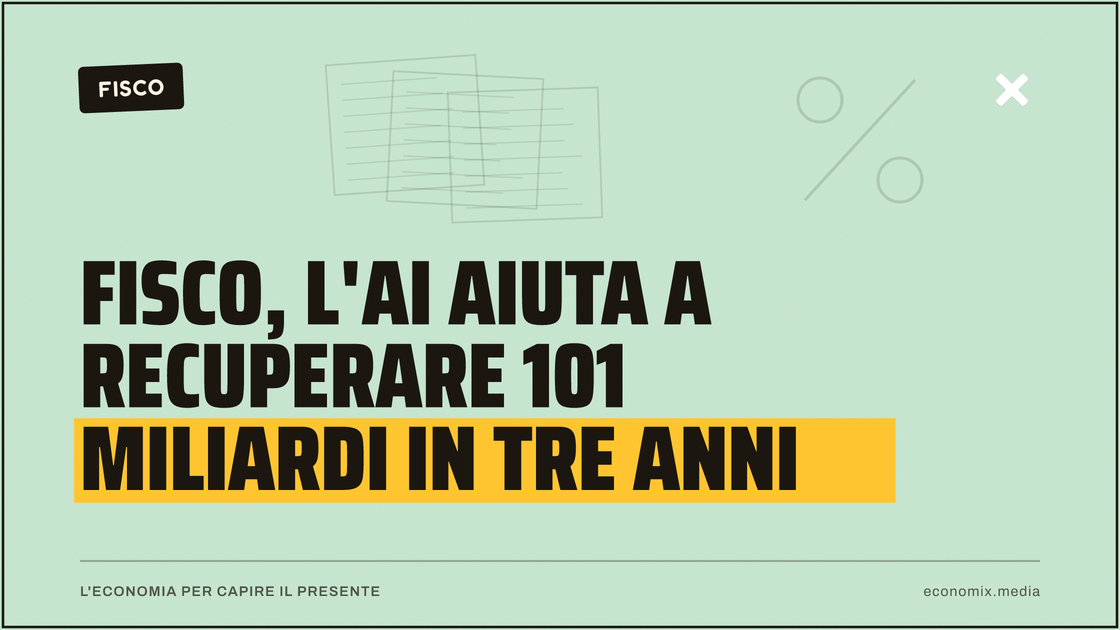 Fisco, l'AI aiuta a recuperare 101 miliardi in tre anni: immagine in evidenza per Economix