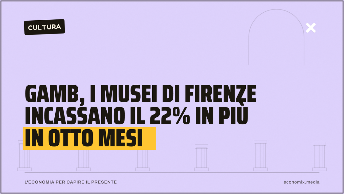 Gamb, i musei di Firenze incassano il 22% in più in otto mesi: immagine in evidenza per Economix