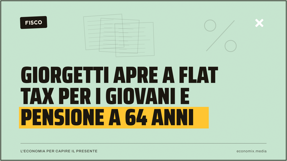 Giorgetti apre a flat tax per i giovani e pensione a 64 anni: immagine in evidenza per Economix