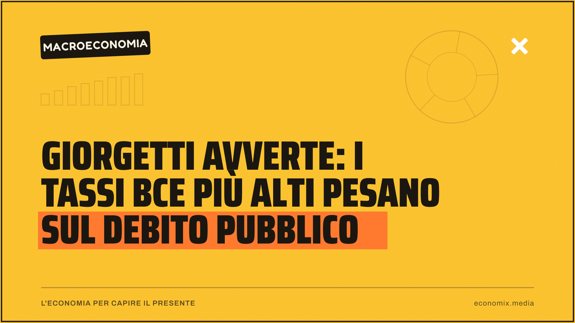 Giorgetti avverte: i tassi Bce più alti pesano sul debito pubblico: immagine in evidenza per Economix
