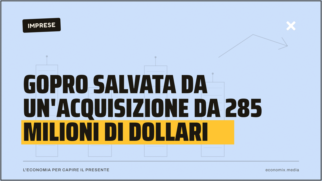GoPro salvata da un'acquisizione da 285 milioni di dollari: immagine in evidenza per Economix