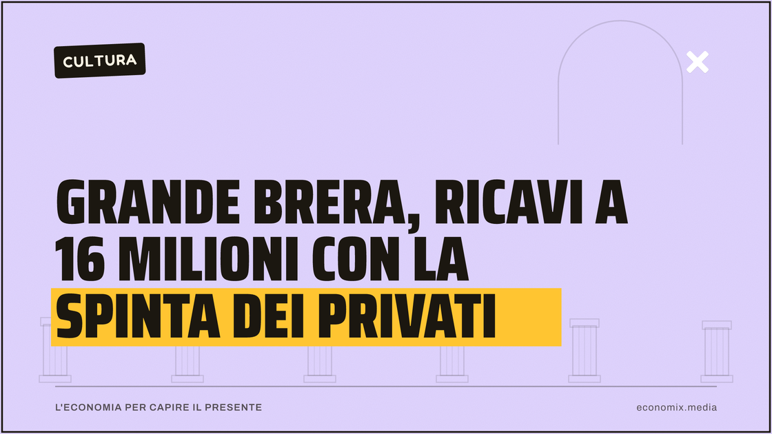 Grande Brera, ricavi a 16 milioni con la spinta dei privati: immagine in evidenza per Economix
